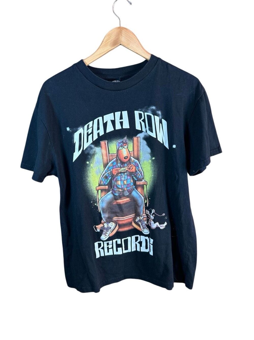 Death Row Records Large T-shirt Black